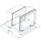 Chatsworth Products 11628 Adjustable Monitor Shelf with Tie Down Kit